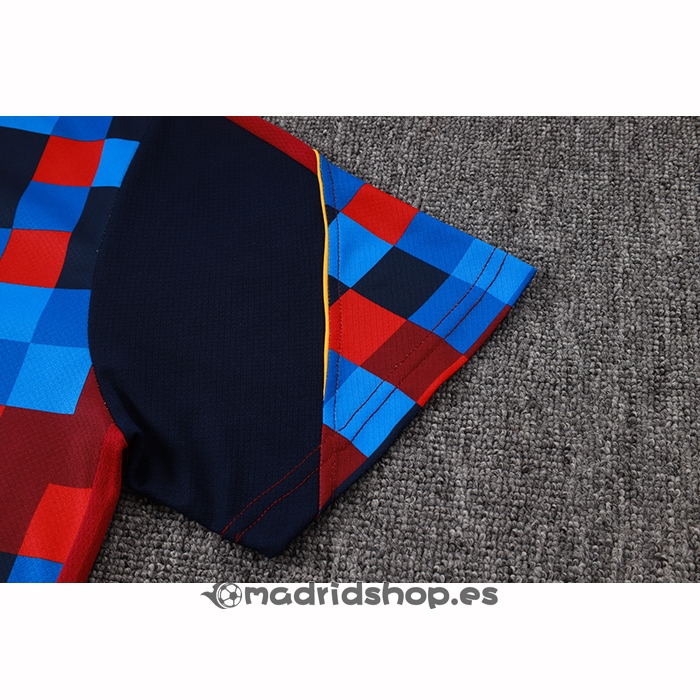 Chandal del Barcelona Manga Corta 26-27 Azul Rojo - Pantalon Corto